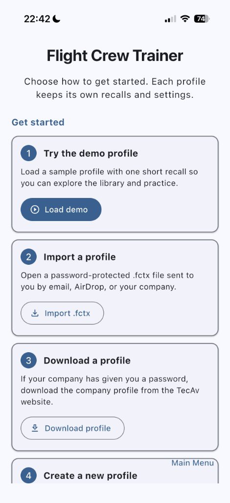 Get started choices: demo, import, download, and create